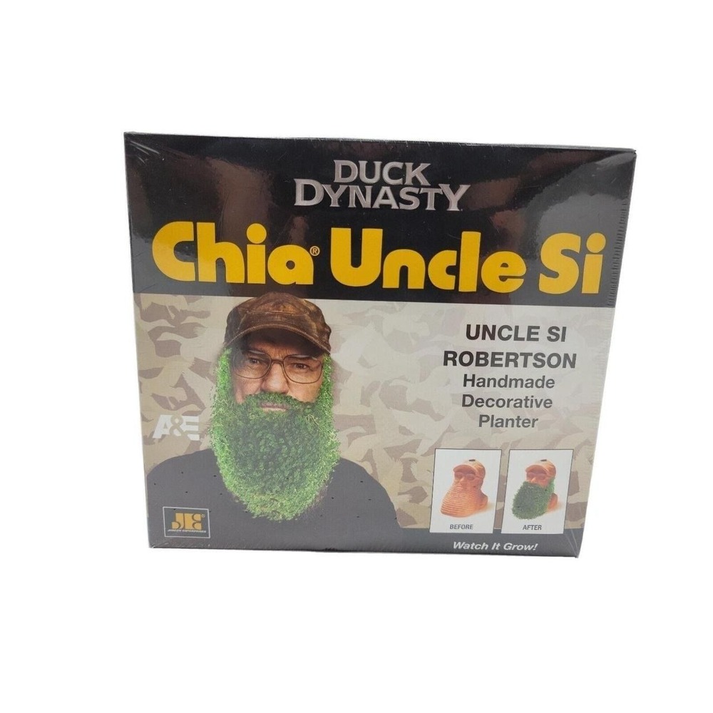 A&E Duck Dynasty Chia Pet Uncle Si Robertson Plant Decorative Planter